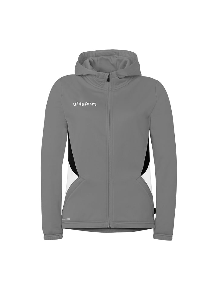 Trainingsjacke Equipe 29 Multi Hood Women in steingrau/weiß/schwarz