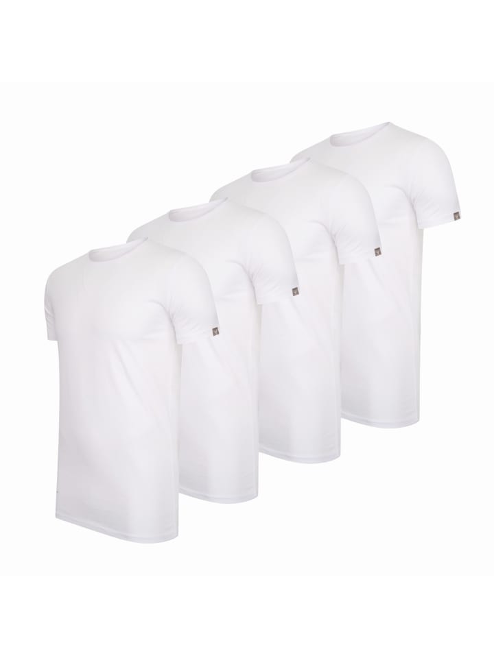 4-Pack T-shirt in Weiss