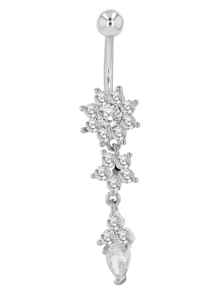 Damen Piercing aus Edelstahl in silber
