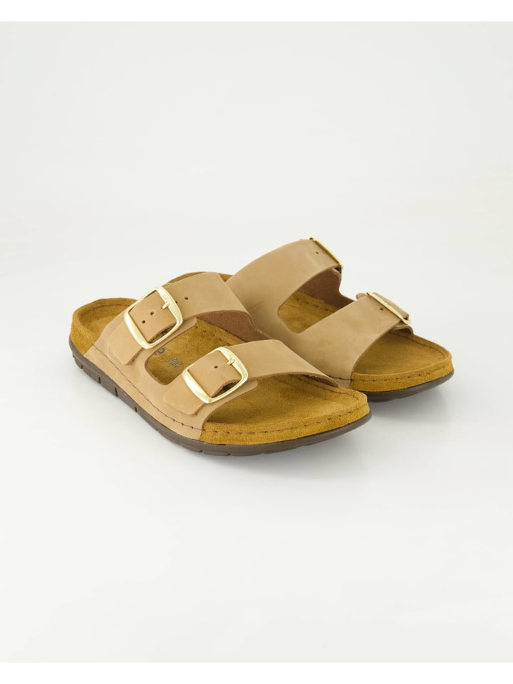 Pantoletten in Beige