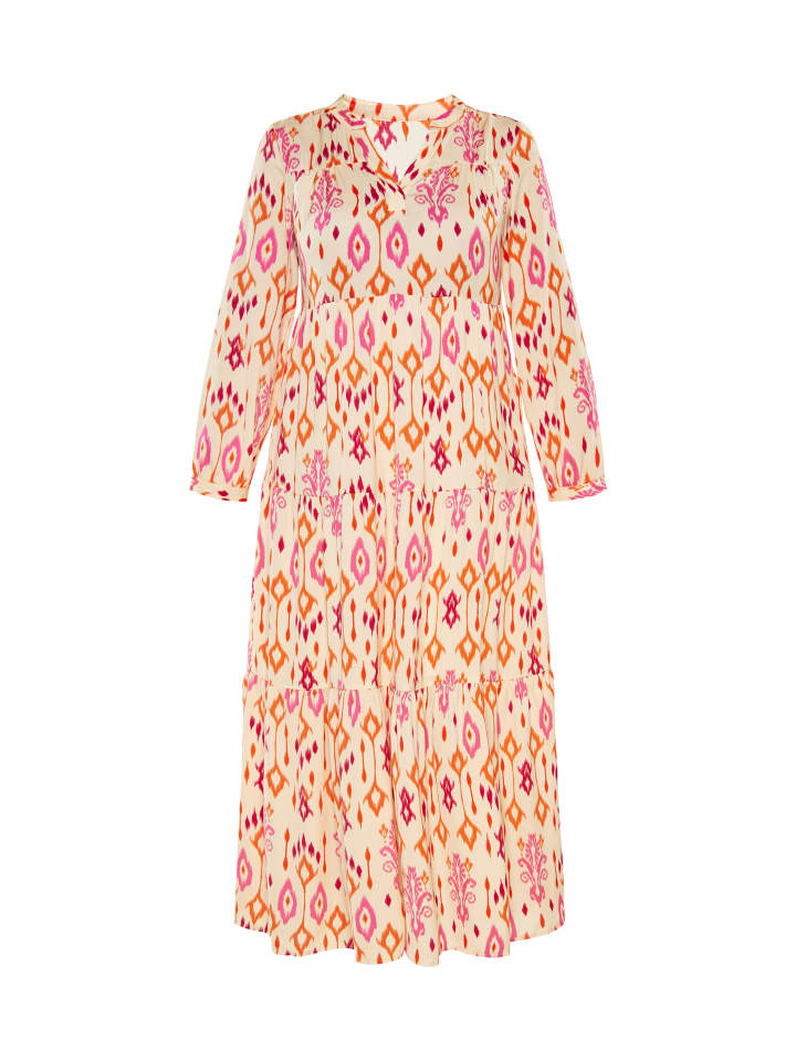 Women Dress in pink orange