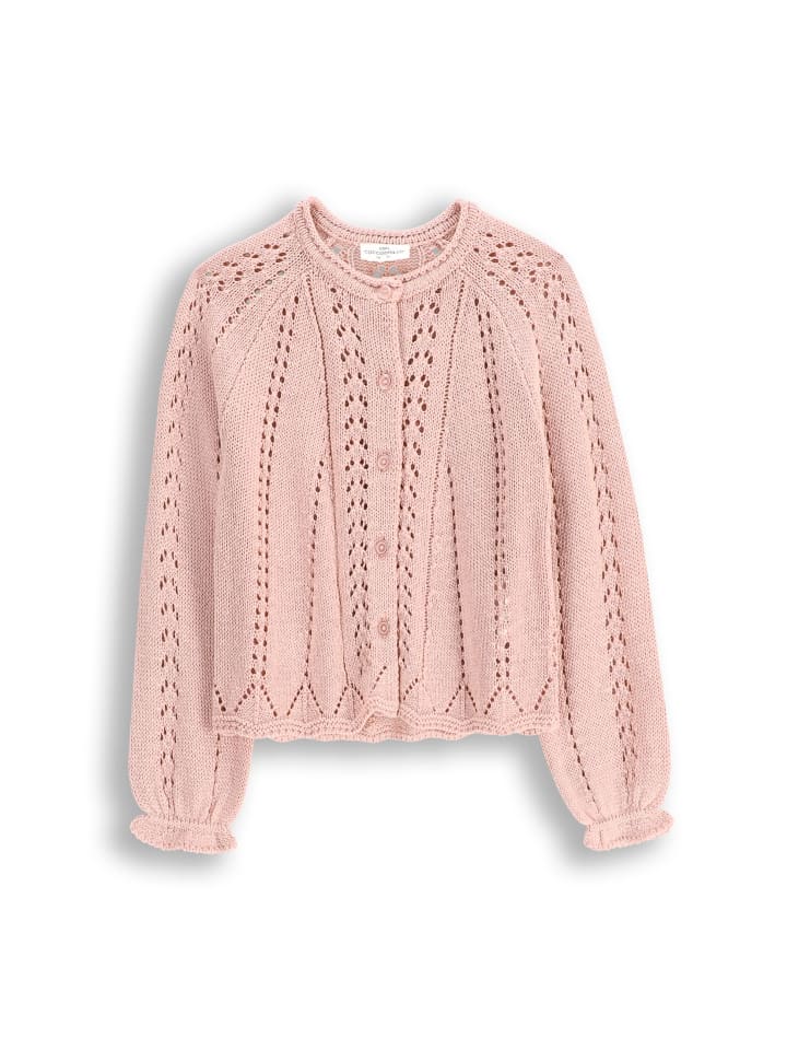 Cardigan in gedämpftes Rosa