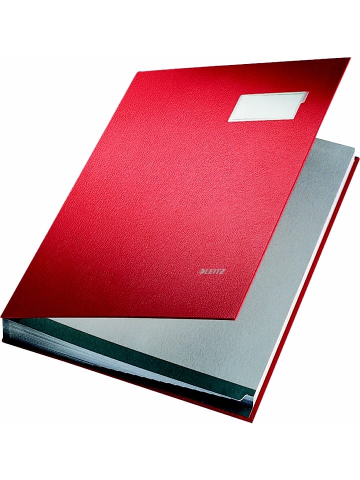 Unterschriftsmappe 10 Fächer rot