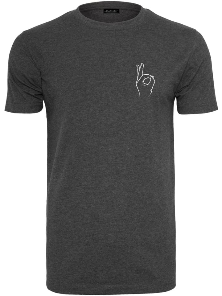 T-Shirt "Easy Sign Tee" in Grau
