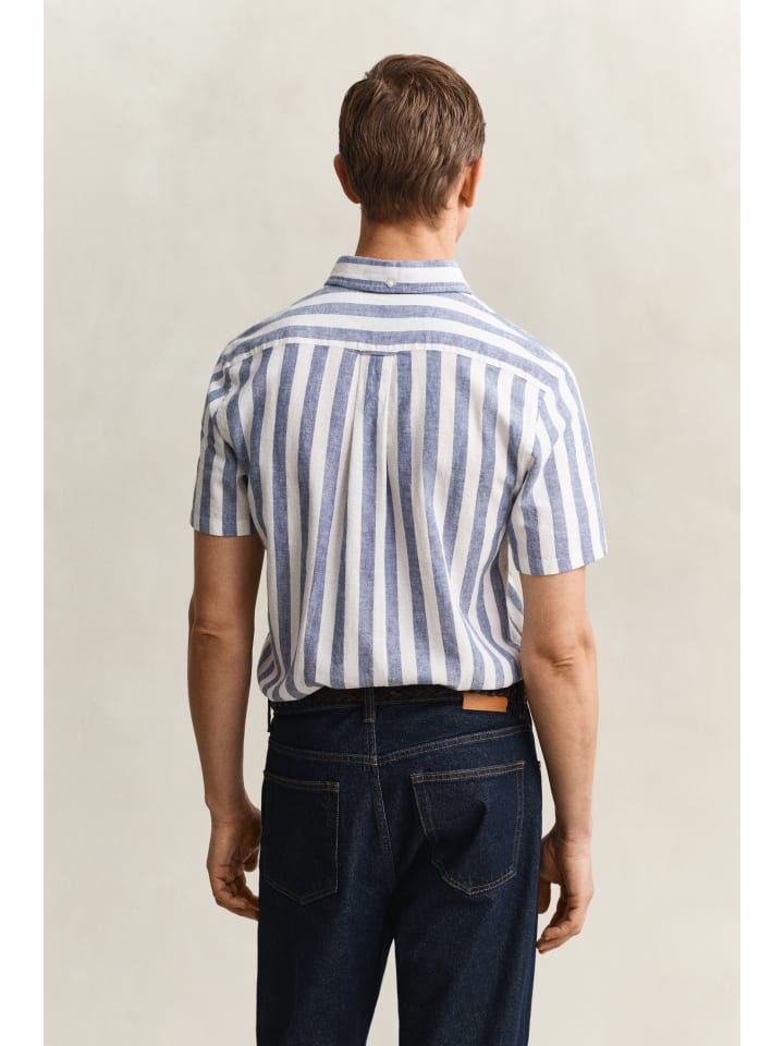 Hemd in indigo weiß - 0003