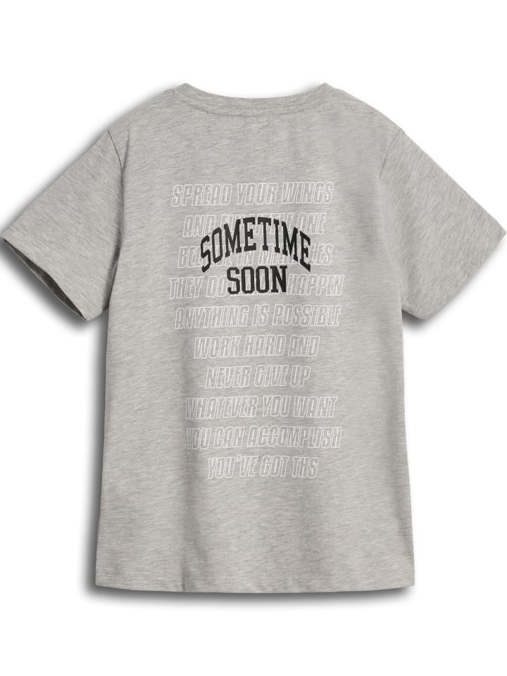 T-Shirt Stmempower Kinder in GREY MELANGE