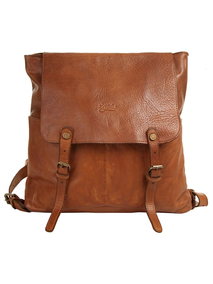 Rucksack echt Leder in cognac