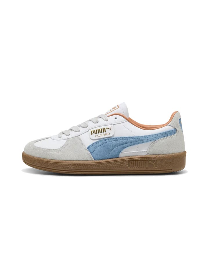 SHOES "Palermo Lth" in PUMA White-Zen Blue