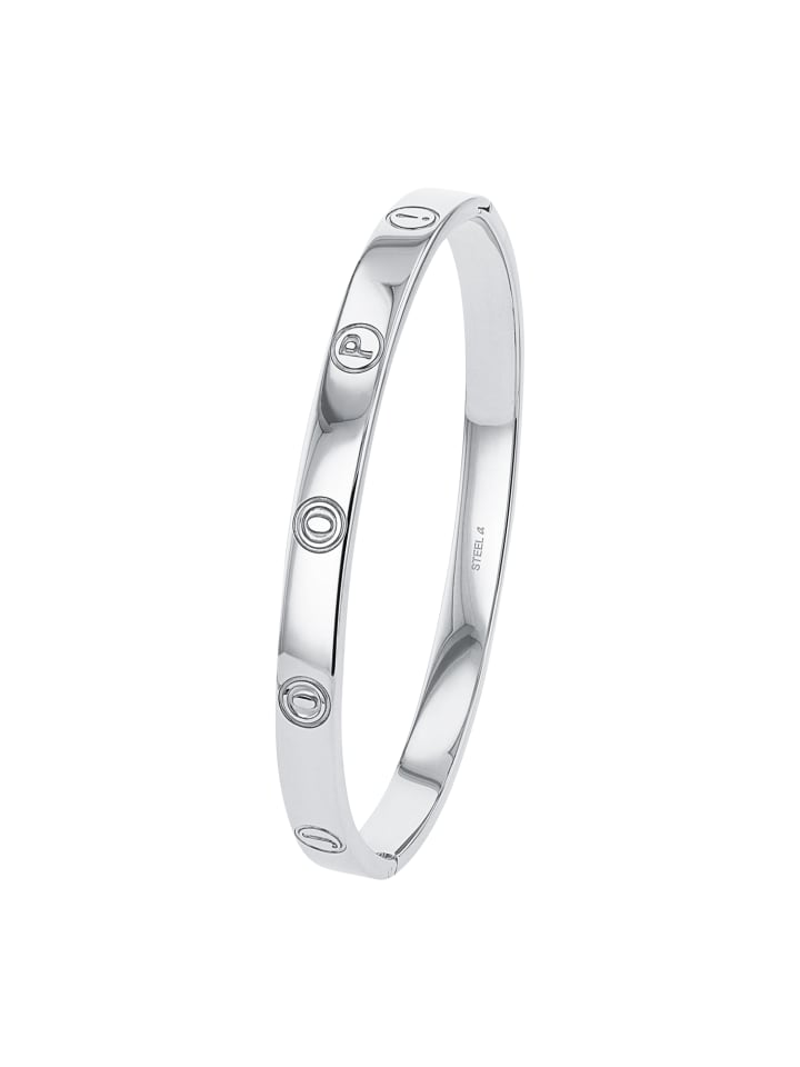 Armreif Edelstahl in Silber