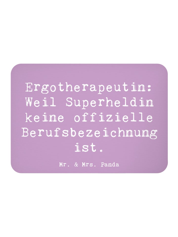 Magnet Spruch Ergotherapeutin Superheldin mit S... in Lavendeltraum