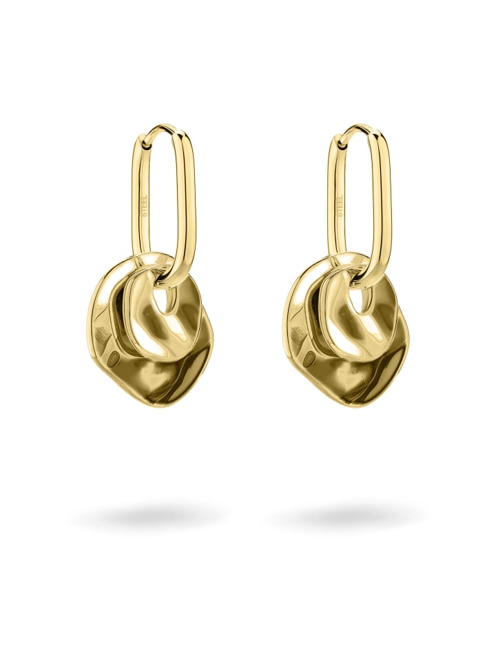 Creolen Organic Shapes in gold