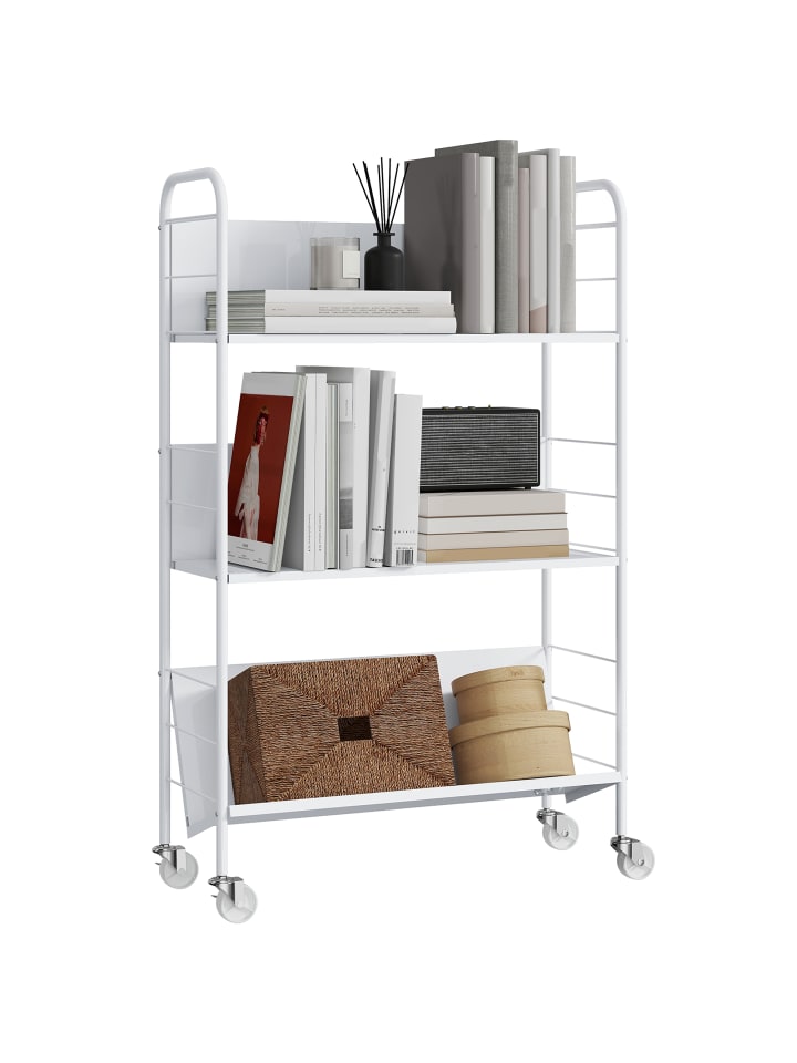Bücherregal in Weiß 69L x 26B x 108H cm