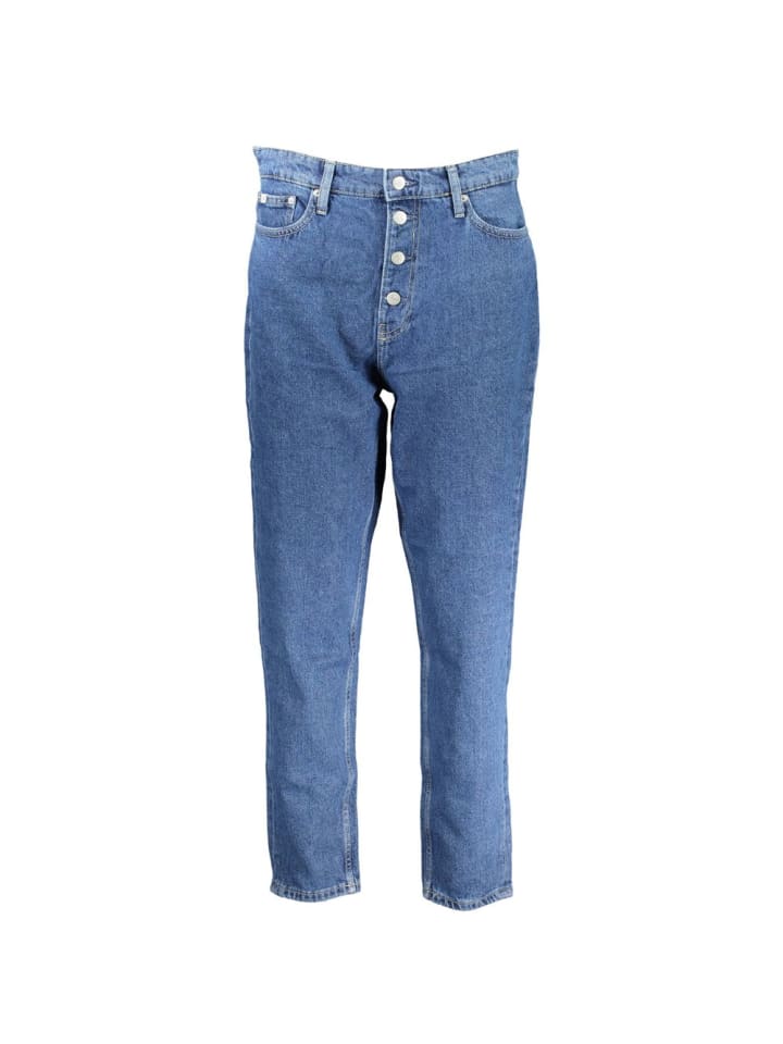 Blau Baumwolle Damen Jeans