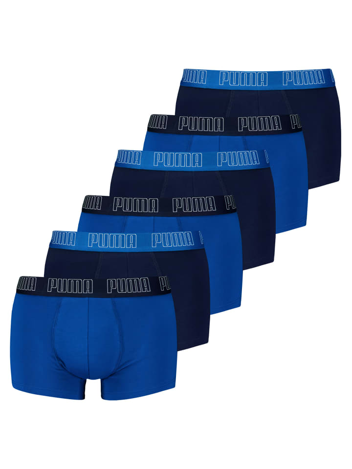 6er Pack Basic Trunks in Blau