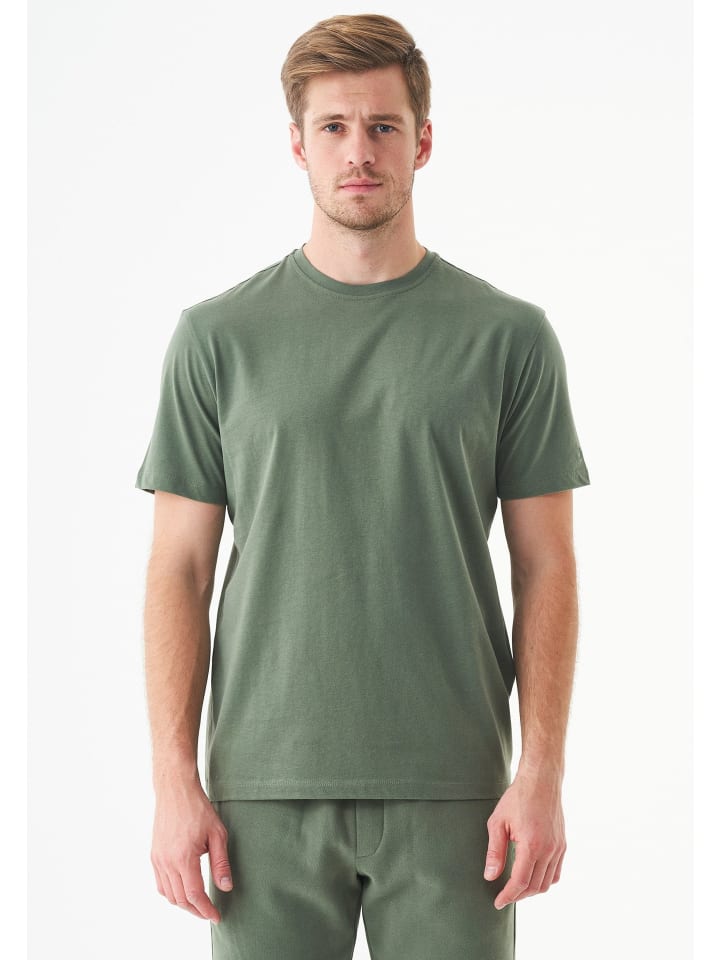 T-Shirt "TILLO" in Oliv