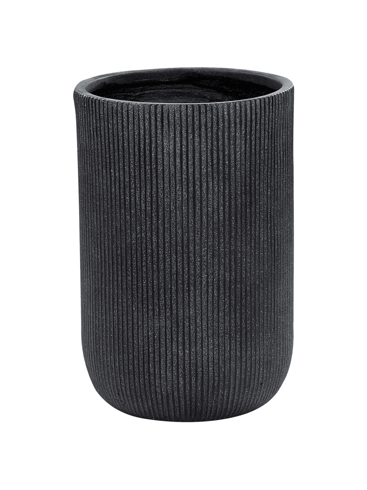 Outdoor Blumentopf EANTIO in Schwarz - (W) 37 x (H) 56 x (L) 37 cm