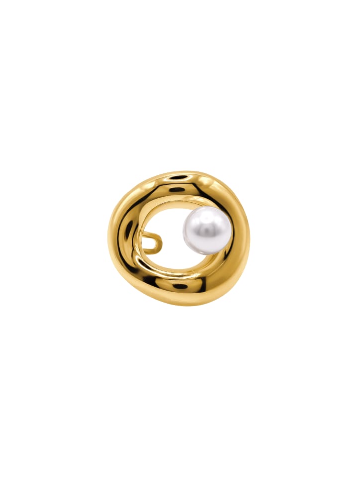 OneSize Ring Damen Aveline silberfarben poliert in goldfarben