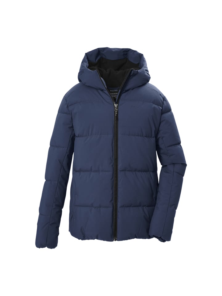 Steppjacke mit Kapuze in Blau