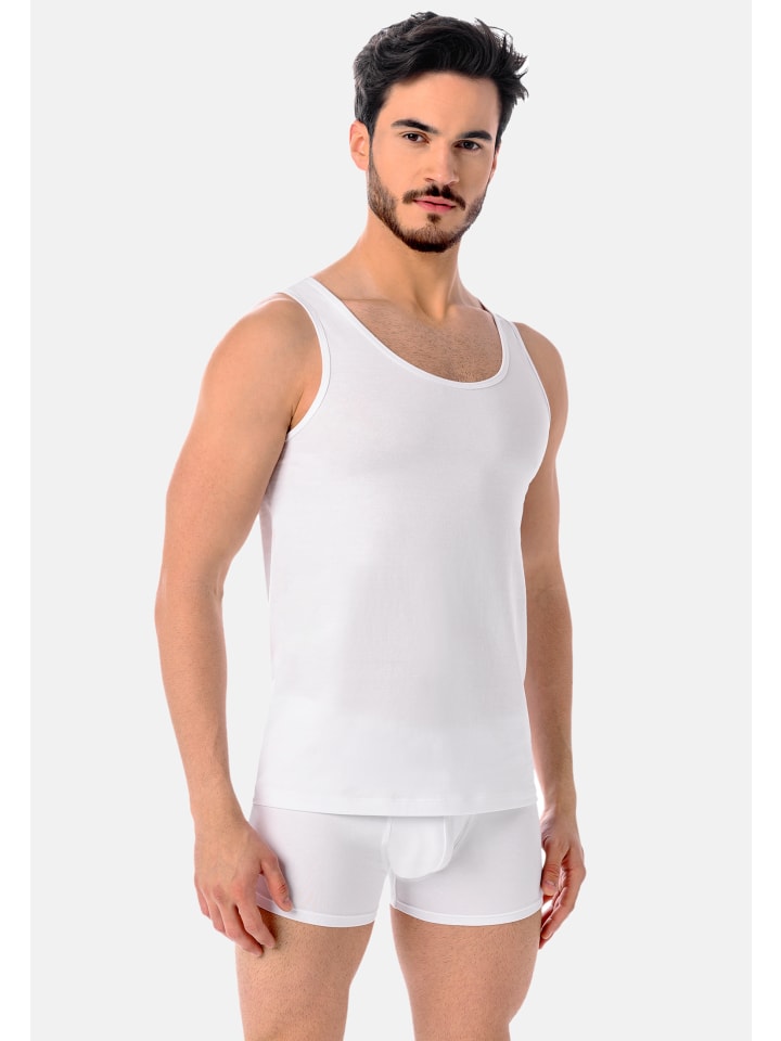 Baumwoll-Set: Unterhemd und Boxershorts Deli in weiß