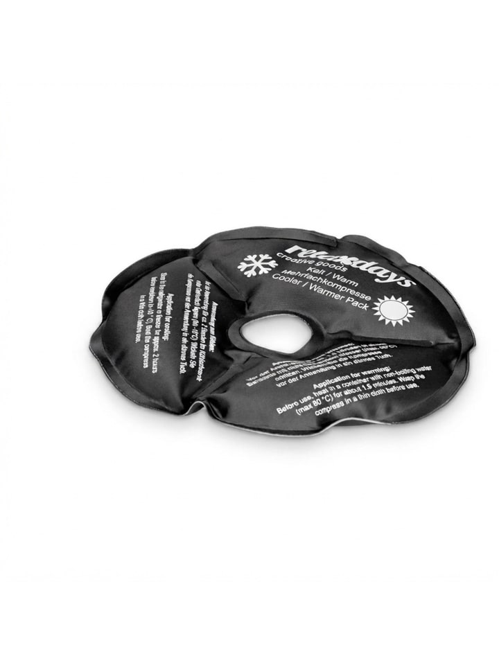 4 x Knie-Kühlpads in Schwarz