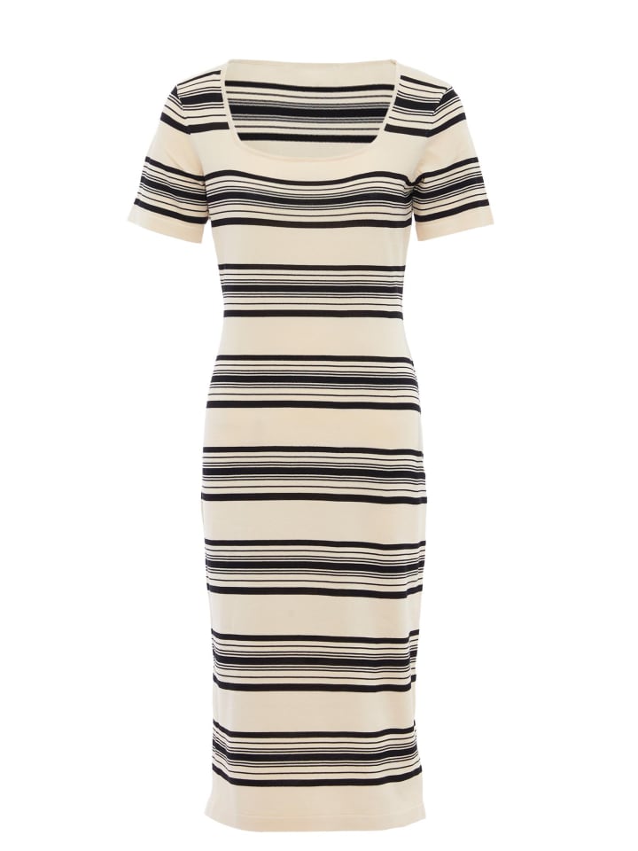 Women Strickkleid in Wollweiss
