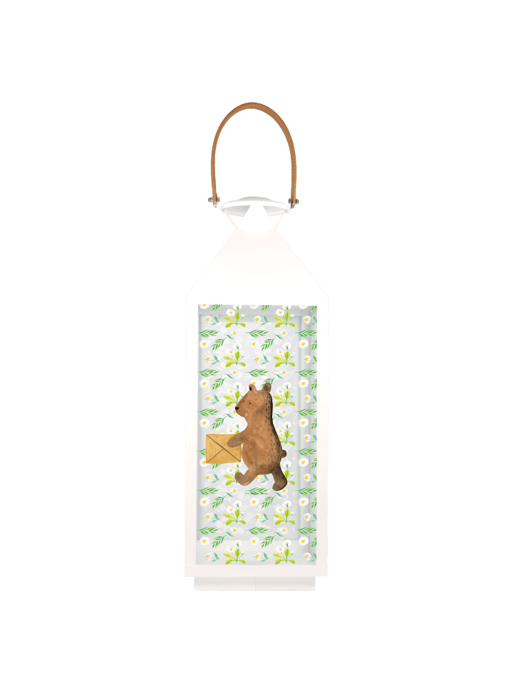 Kerzenständer Bär Zuhause ohne Spruch in Transparent