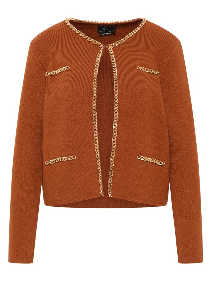 Damen Strickjacke in Dunkelkamel