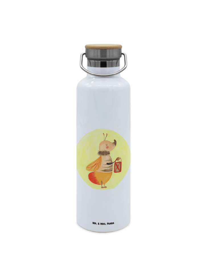 Thermosflasche Glühwürmchen ohne Spruch in Weiß