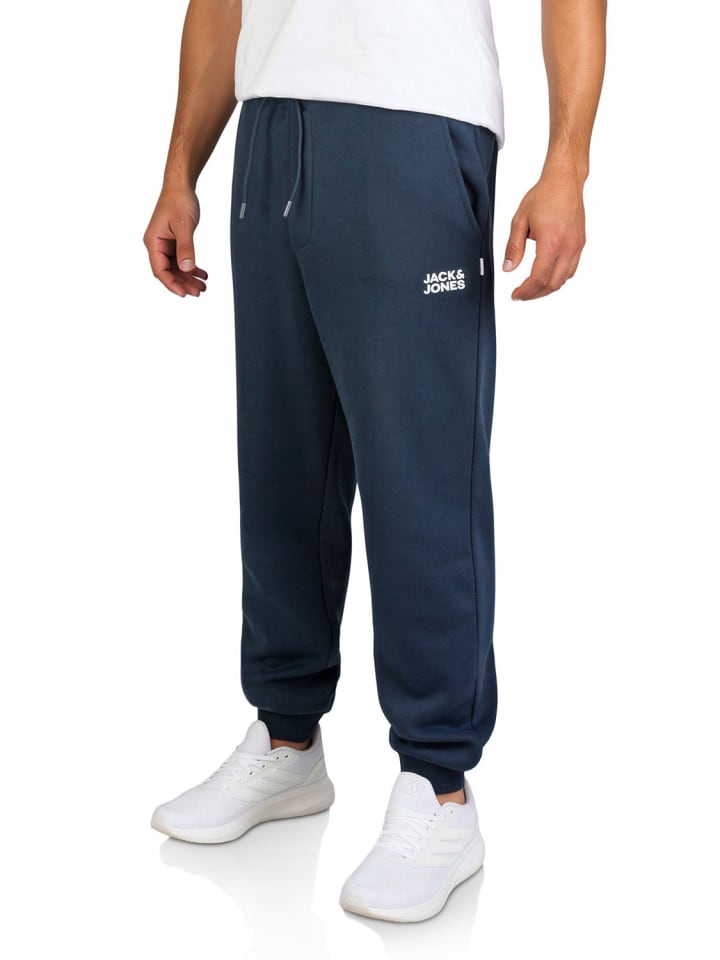 Jogginghose JPSTKANE DAMON CUFFED SWEAT PANTS comfort/relaxed in Blau