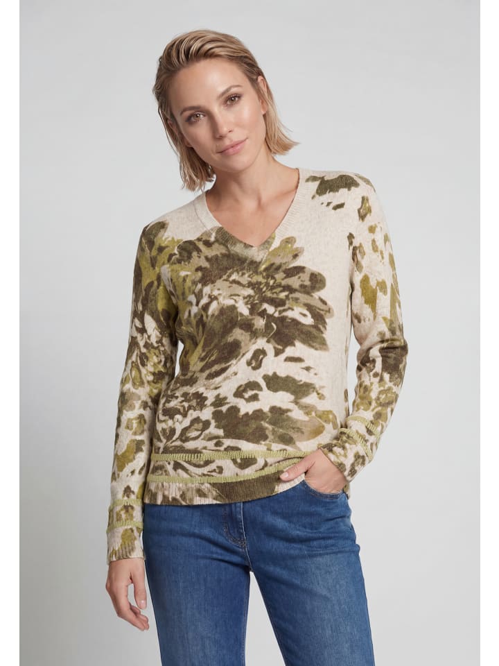 Strickpullover in Almond Beige Melange