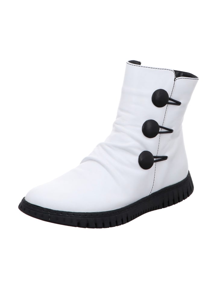 Klassische Stiefeletten in Weiß