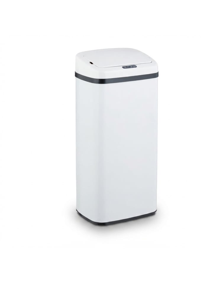 Mülleimer mit Sensor in Weiß - 40 Liter