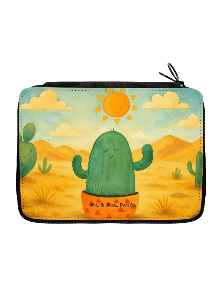 Etui Kaktus Sonne Design ohne Spruch in Weiß