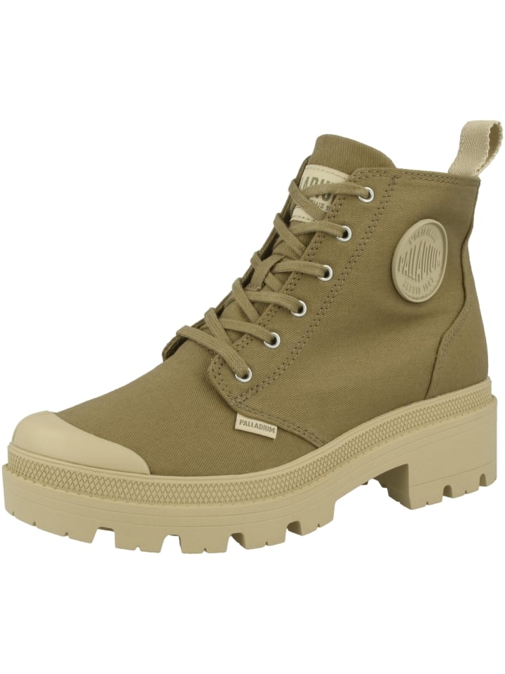 Palladium Schnürboots Pallabase Twill in braun günstig kaufen | limango