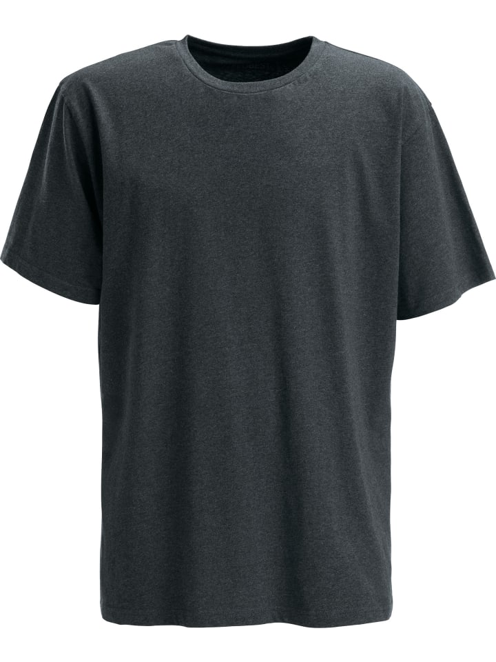 Single-Jersey T-Shirt in anthrazit meliert