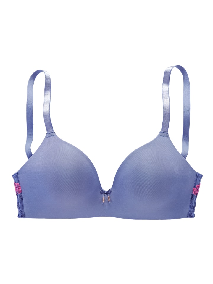 Bralette-BH in blau-pink