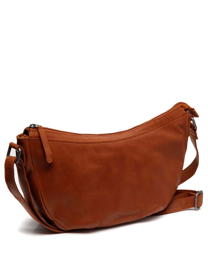 Clarita - Umhängetasche 35 cm (olivgrün) in cognac