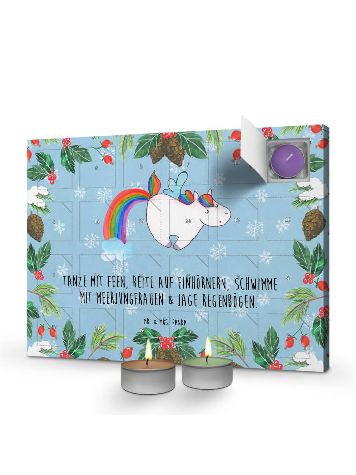 Adventskalender Einhorn Fliegendes Pferd mit Sp... in Eisblau