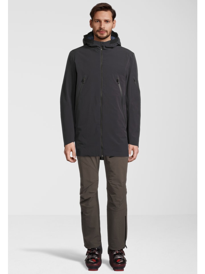 Parka 4 Elements Padded in black-metal blue