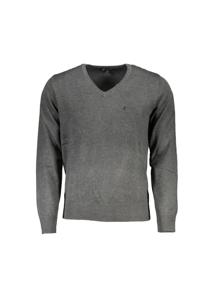 Grau Viskose Herren Pullover