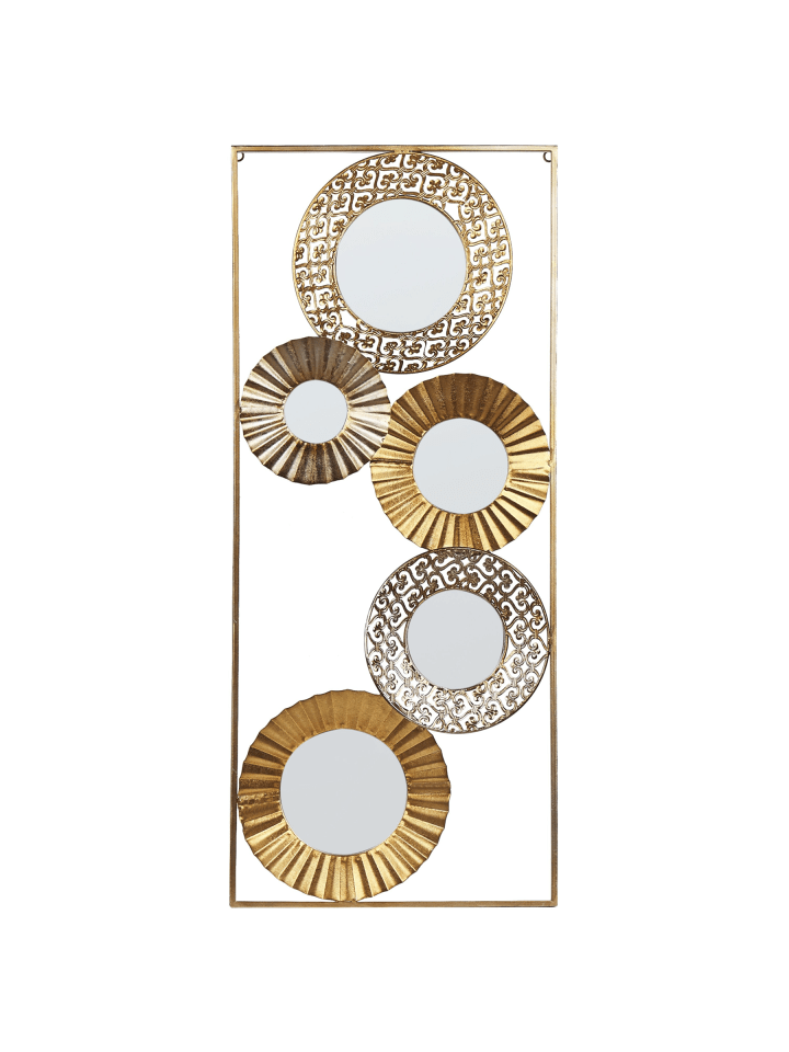 Wandobjekt MAICOBA in Gold - (W) 39 x (H) 90 x (L) 5 cm Vertikal