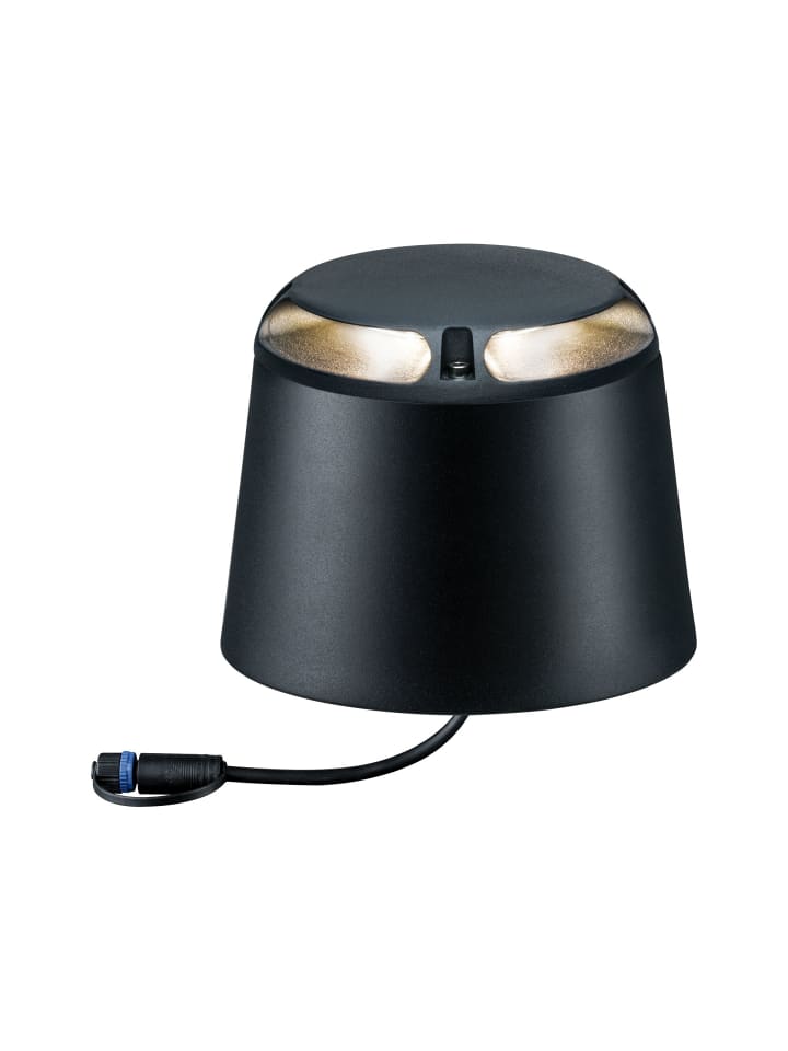 Plug & Shine LED Bodenaufbauleuchte Warmweiß Einzelspot Zweifacher Lichtaustrit