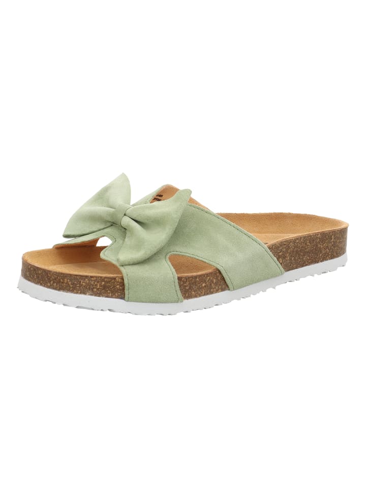 Tieffußbett Pantolette CRISSI in Aloe