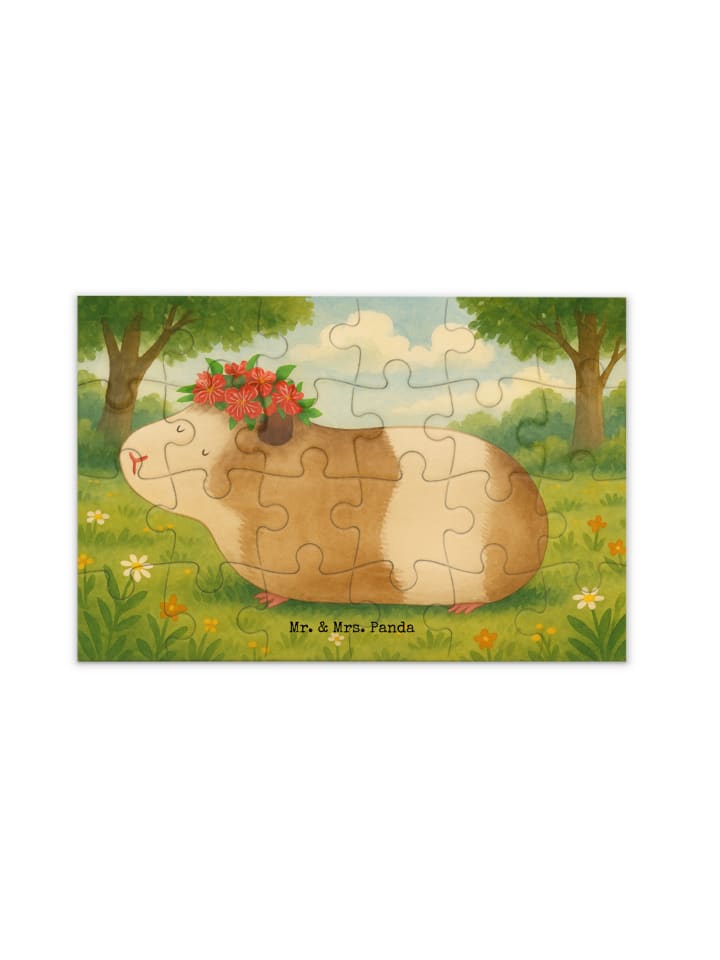 Puzzle Meerschweinchen Weisheit Design ohne Spruch in Weiß