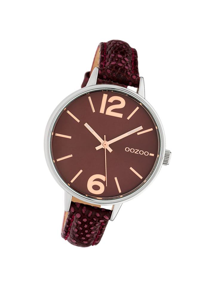 Analog-Armbanduhr Oozoo Timepieces braun groß (ca. 42mm)
