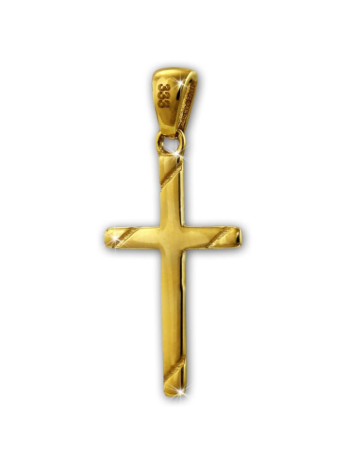 Anhänger Gold 333 Gelbgold - 8 Karat Kreuz Kettenanhänger