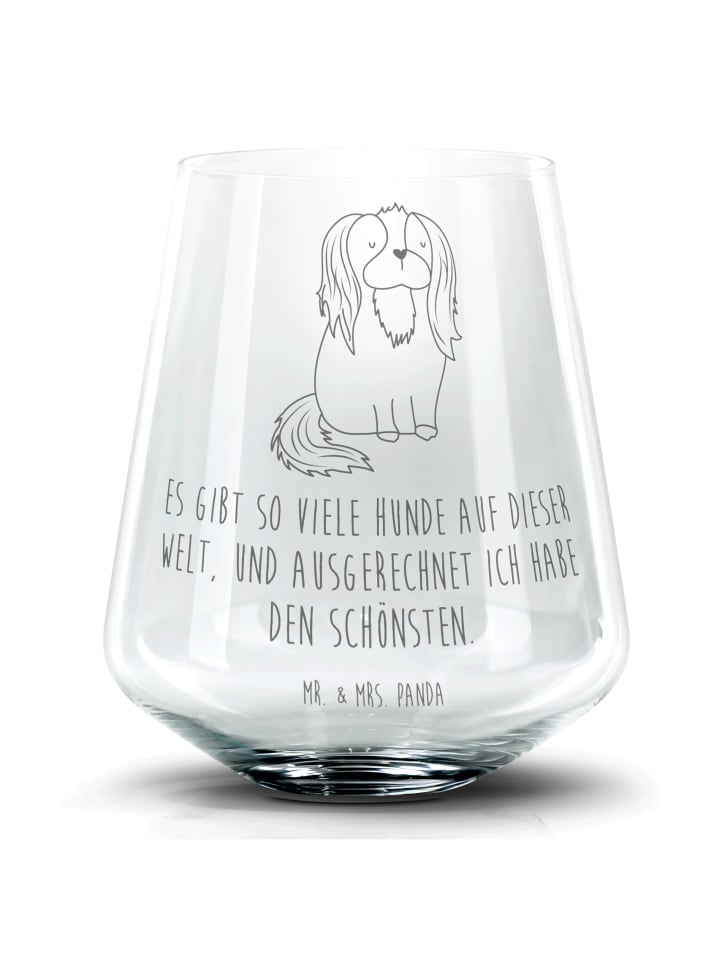 Blümchentailglas Hund Cavalier King Charles Spaniel... in Transparent