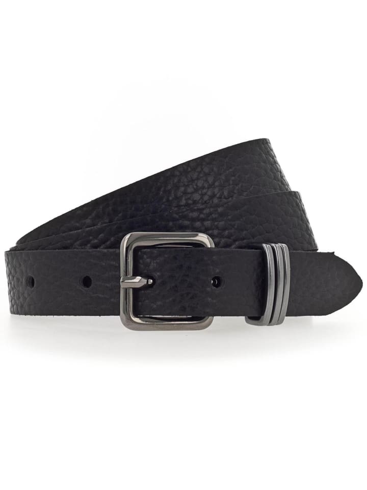 Gürtel schwarz metallic