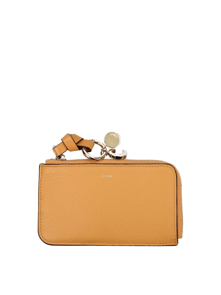 Orange Leder Geldbörse