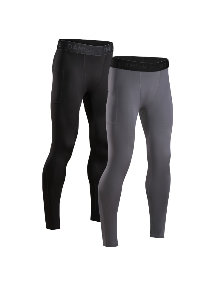 Sporthose Power Compression in Black/Grey